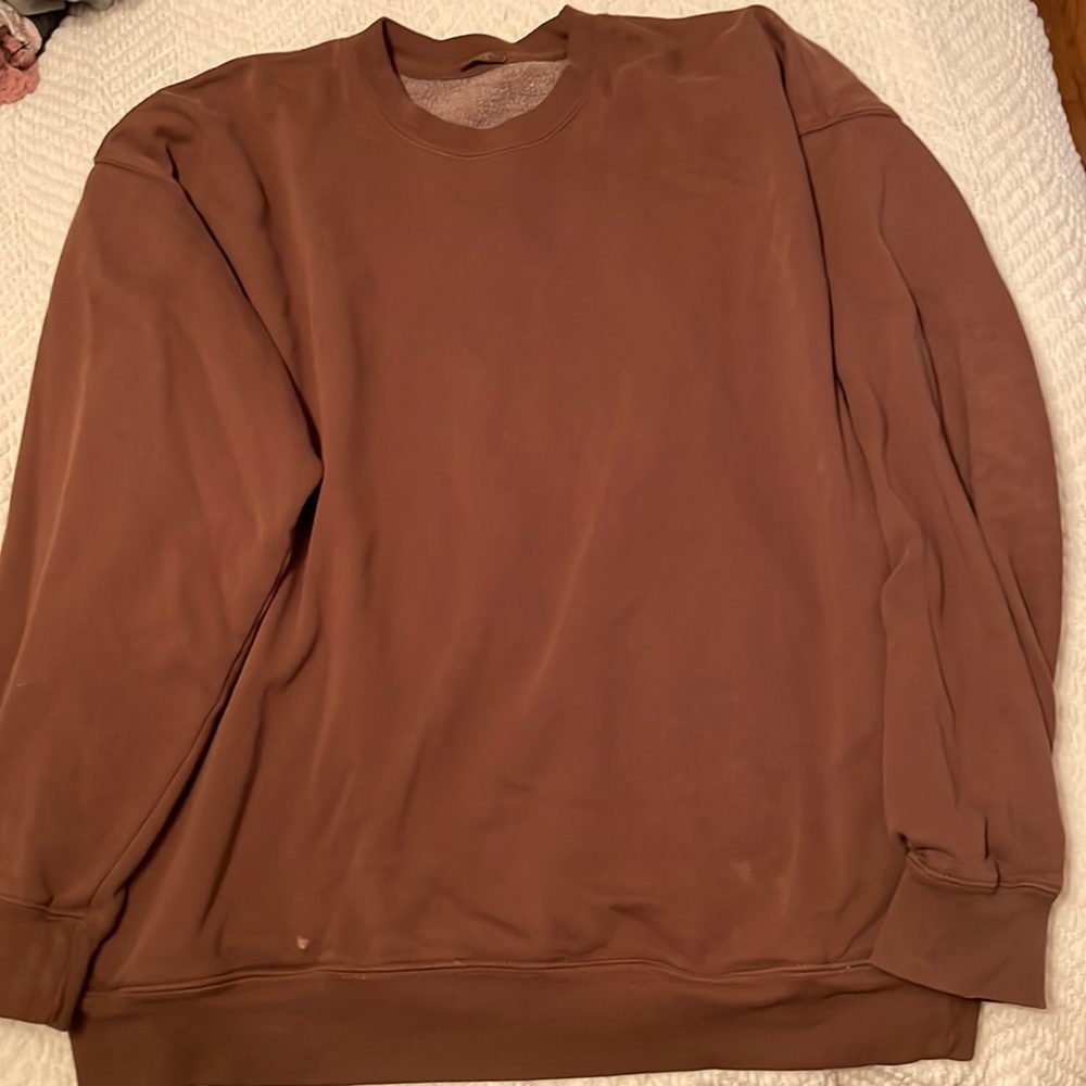Brown Brandy Melville John Galt Crewneck Sweatshirt